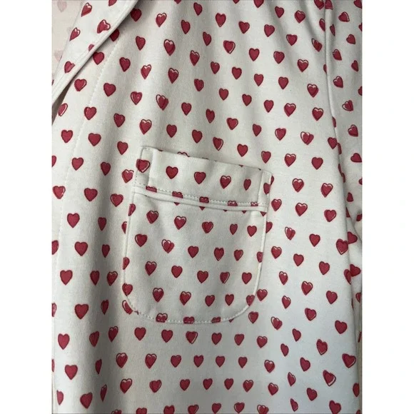 Roller Rabbit Women's Heart Shaped Pajama Top Size S Preppy Pima Cotton - Picture 7 of 9